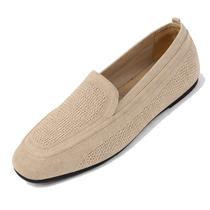 Mocassins planos OXNGEOS femininos respiráveis de malha quadrada Mocassins planos OXNGEOS femininos respiráveis de malha quadrada