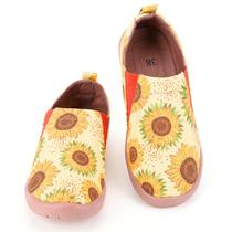 Mocassins Slip On HiGropCore, arte feminina pintada em tela Mocassins Slip On HiGropCore, arte feminina pintada em tela