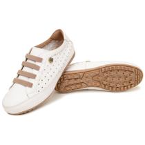 Mocatênis Sapatênis Casual Feminino Couro Legítimo Conforto Mácio