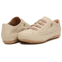 Mocatênis Sapatênis Casual Feminino Couro Legítimo Conforto Mácio