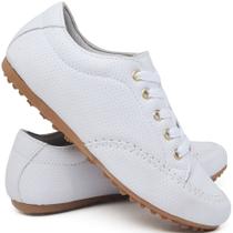 Mocatênis Tênis Feminino Branco Macio Confort Enfermagem