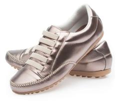 Mocatênis Tênis Feminino Casual Confort - Ouro Velho