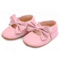 Moccs Lacinho Infantil Bili Bilu Couro Fly Rosa 3302