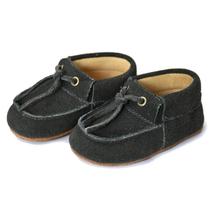 Moccs Mocassim Infantil Bili Bilu Couro Camurça Verde 3402