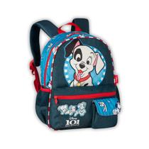 Mochila 101 Dálmatas Costas Pelúcia Disney Creche Infantil