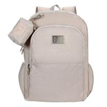 MOCHILA 16 TRENDY - 14419 - BEGE Bege MOCHILA 16 TRENDY - 14419 - BEGE Bege
