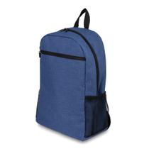 Mochila 16L com Bolso Frontal e Laterais para Laptop 15,6” Azul Mochila 16L com Bolso Frontal e Laterais para Laptop 15,6” Azul