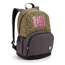 Mochila 18" girl power oncinha - seanite