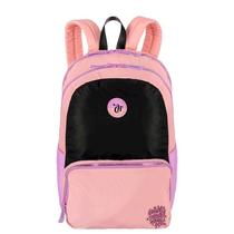 Mochila 2 Compartimentos Capricho Block - Pêssego e Lilás