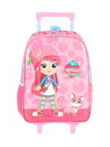 Mochila 2 Em 1 Rodas Costas Moranguinho Oficial IC41152