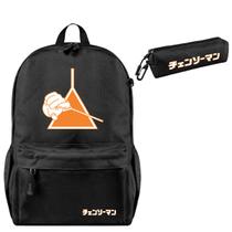 Mochila, 2 unidades/lote, motosserras Mans Pochitas Anime School