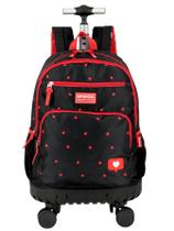 Mochila 2em1 4 Rodas Costas 360 Up4You Cherry Love Mochila 2em1 4 Rodas Costas 360 Up4You Cherry Love