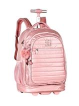 Mochila 2em1 Costas Rodas Rebecca Bonbon Rose RB2414