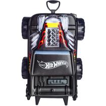 Mochila 3 Rodas Escolar Passeio Bone Monster Trucks Hot Wheels Infantil - Maxtoy