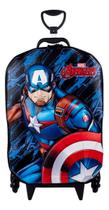 Mochila 3d Capitao America Com 6 Rodinhas Maxtoy 3850 Mochila 3d Capitao America Com 6 Rodinhas Maxtoy 3850