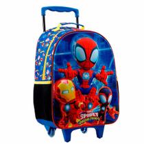 Mochila 3D de Rodinhas Infantil - 16 - Marvel - Spidey R - Xeryus