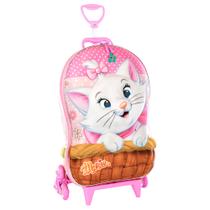 Mochila 3D de Rodinhas Infantil - Disney - Gata Marie - Maxtoy
