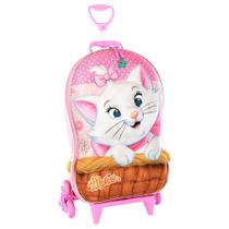 Mochila 3D de Rodinhas Infantil - Disney - Gata Marie - Maxtoy