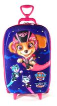Mochila 3d Escolar Rodinha Patrulha Canina Skye Maxtoy 2993