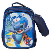 Mochila 3D + estojo Stitch