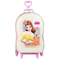 Mochila 3D Infantil Bela Rosa Disney 53x30x20 cm
