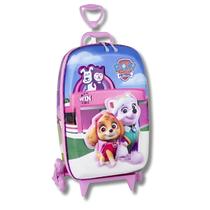 Mochila 3D Infantil Patrulha Canina Pet Shop Mala Rodas 360