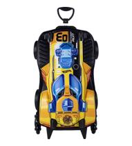 Mochila 3D Rodas Hot Wheels Impermeável Infantil Meninos