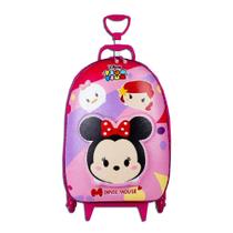 Mochila 3D Tsum Tsum Minnie Com 6 Rodinhas Maxtoy 7450