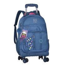 Mochila 4 Rodinhas Bolsa Escolar Rebecca Bonbon com Cadarço