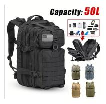 Mochila 50 Litros Tática Camping Militar Resistente