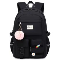 Mochila Abshoo Big Student Laptop para universitárias, preta