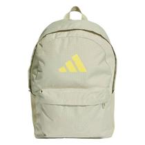 Mochila Adidas Clássica Unissex IS7057 CINZA CLARO/AMARELO