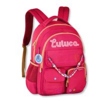 Mochila Adolescente Luluca Bolsa Escolar Colorida Miçangas Mochila Adolescente Luluca Bolsa Escolar Colorida Miçangas