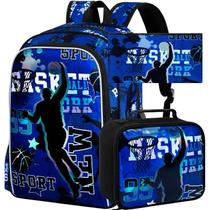 Mochila AGSDON 17", conjunto de basquete masculino, resistente à água Mochila AGSDON 17", conjunto de basquete masculino, resistente à água