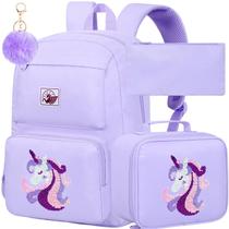 Mochila AGSDON 18" para Notebook Escolar Feminina Resistente à Água