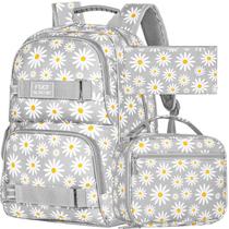 Mochila AGSDON Daisy Girls para laptop de 17 polegadas com lancheira - cinza Mochila AGSDON Daisy Girls para laptop de 17 polegadas com lancheira - cinza