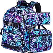 Mochila AGSDON Laptop escolar de 17 polegadas resistente à água