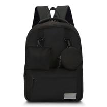 Mochila Alça Costa Acolchoada Casual Escolar Trabalho Dia a Dia Média Espaçosa Notebook Resistente Moda Estilosa Bolsa Kit