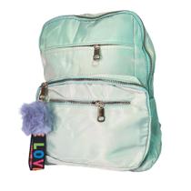 Mochila alça costas escolar/viagem zíper pom pom love repartições elegante fashion