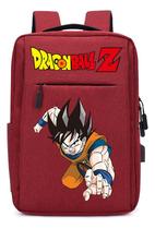 Mochila Anime Dragon Ball Z Escola Interface Usb Bolsa Anime