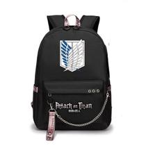 Mochila Anime School Attack on Titan para crianças