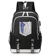 Mochila Anime School Attack on Titan para crianças