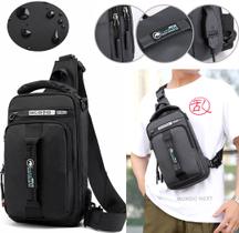 Mochila Anti Furto Com Entrada Usb Transversal Ombro - Mundo Next