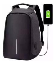 Mochila Anti Furto Roubo Laptop Cabo Usb E Entrada P/ Fone