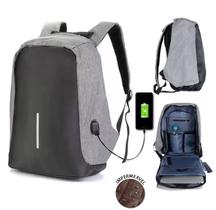 Mochila Antifurto Impermeável Notebook c/ USB Reforçada 43cm Mochila Antifurto Impermeável Notebook c/ USB Reforçada 43cm