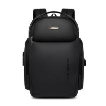 Mochila Antifurto Usb Trava De Zíper Impermeável - Preto