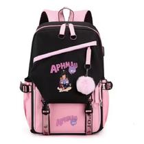 Mochila Aphmaus Anime School Bag Cartoon Student Lap 29x15x44cm Mochila Aphmaus Anime School Bag Cartoon Student Lap 29x15x44cm