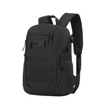 Mochila Arcenciel Tactical 20L impermeável de nylon preta