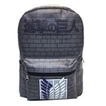 Mochila Attacks Ons Titans Kids School PU 30x12x42cm
