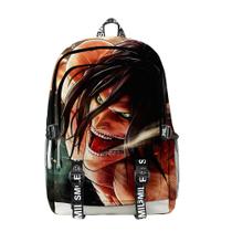 Mochila Attacks Titans Anime School com impressão 3D Oxford 30x18x44cm